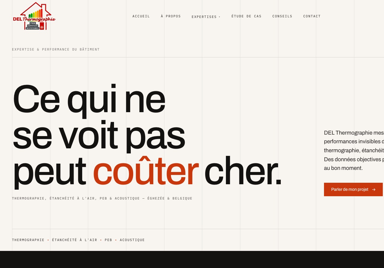 Accueil du nouveau site DEL Thermographie
